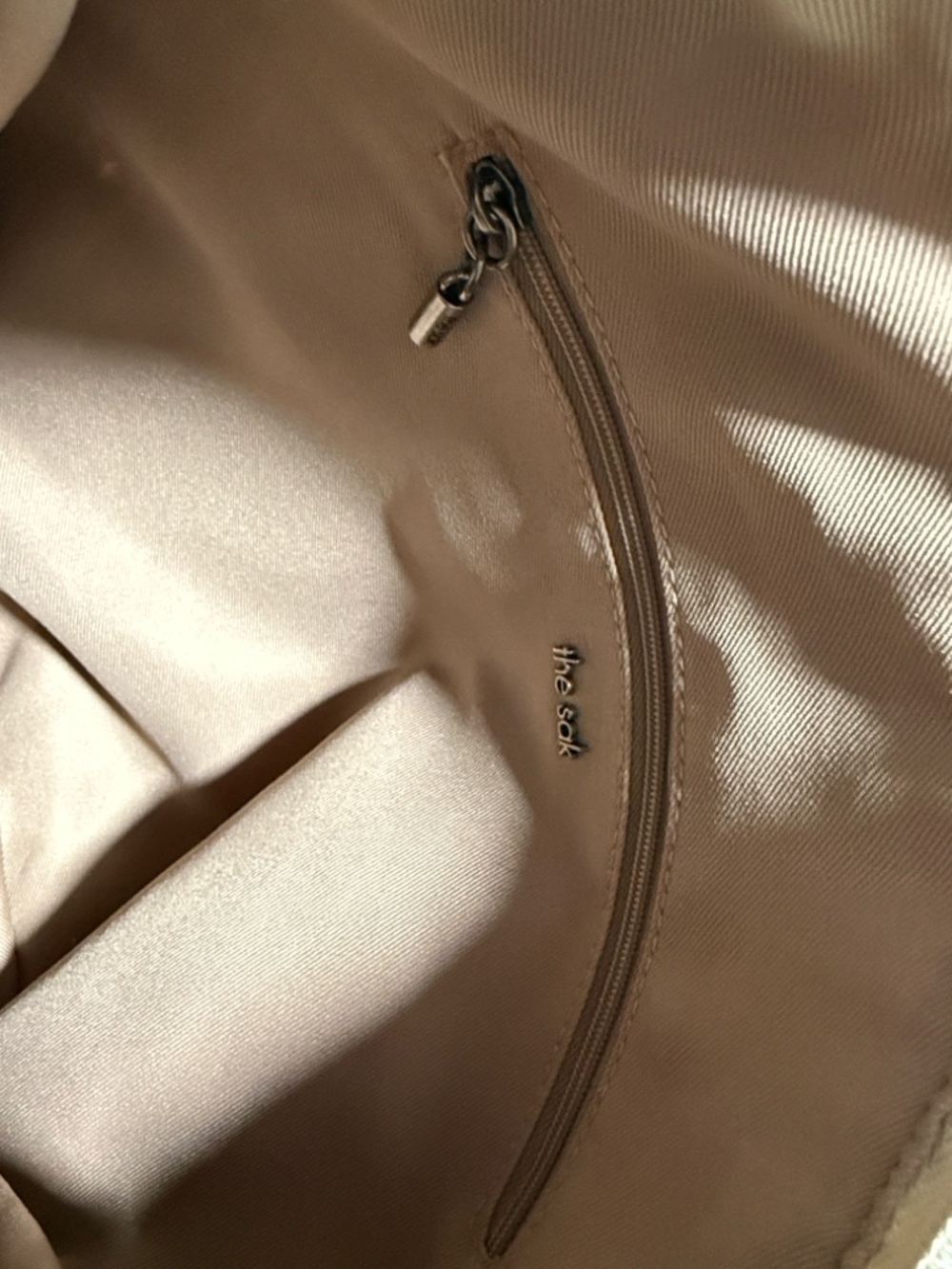 The Sak Striped Knit Shoulder Bag in Pink, Green, Blue and Tan - Picture 5 of 7